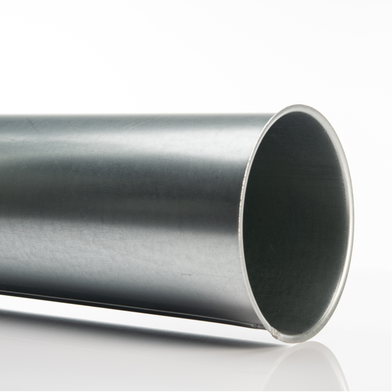 Galva. pipes, Ø 140 mm, 0,5 m. for industrial dust collection system