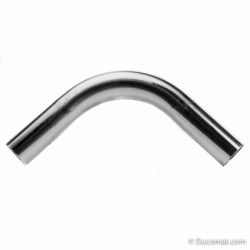 Steel bend 90°, electro galvanised, th. 2 mm, R 190 mm, HP - Ø 108 mm