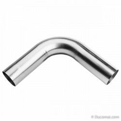Steel bend 90°, electro galvanised, th. 2 mm, R-317.5 mm, HP - Ø 127 mm
