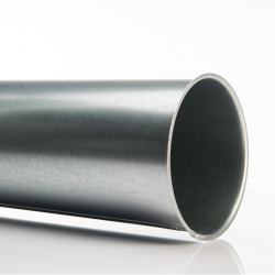 Galva. pipe, Ø 225 mm, 1,0 m. for woodworking dust collection