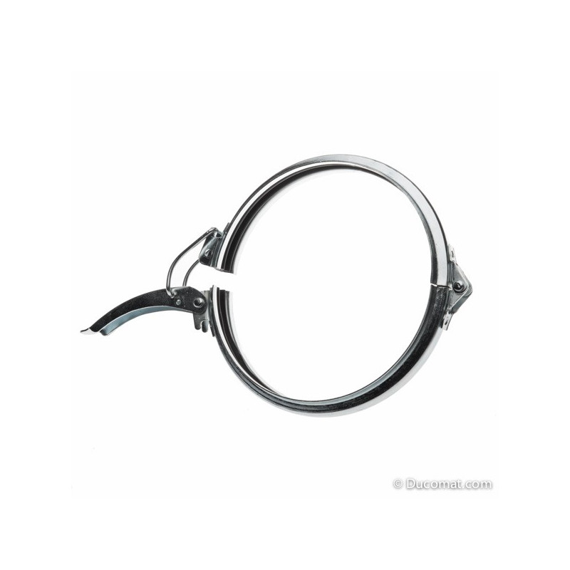 Quick lock - collier à attache rapide, joint noir EPDM, charnière - Ø 250 mm