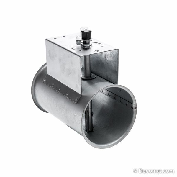 Galvanized manual throttle valve